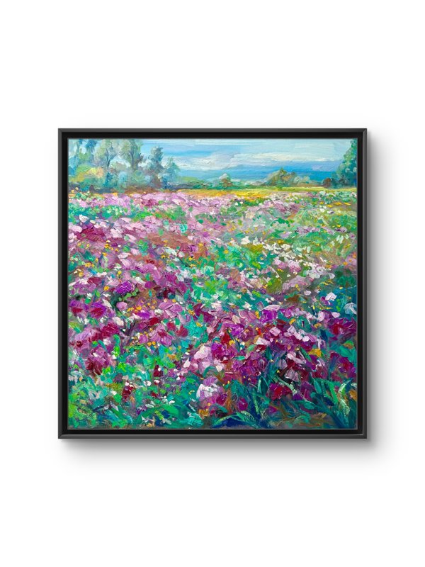 Blush Meadow Oil On Canvas 24X24
